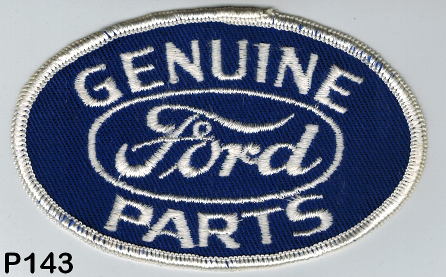 Genuine Ford Parts sew on patch from the 60's 4" x 2 1/2 Hot Rod NOS