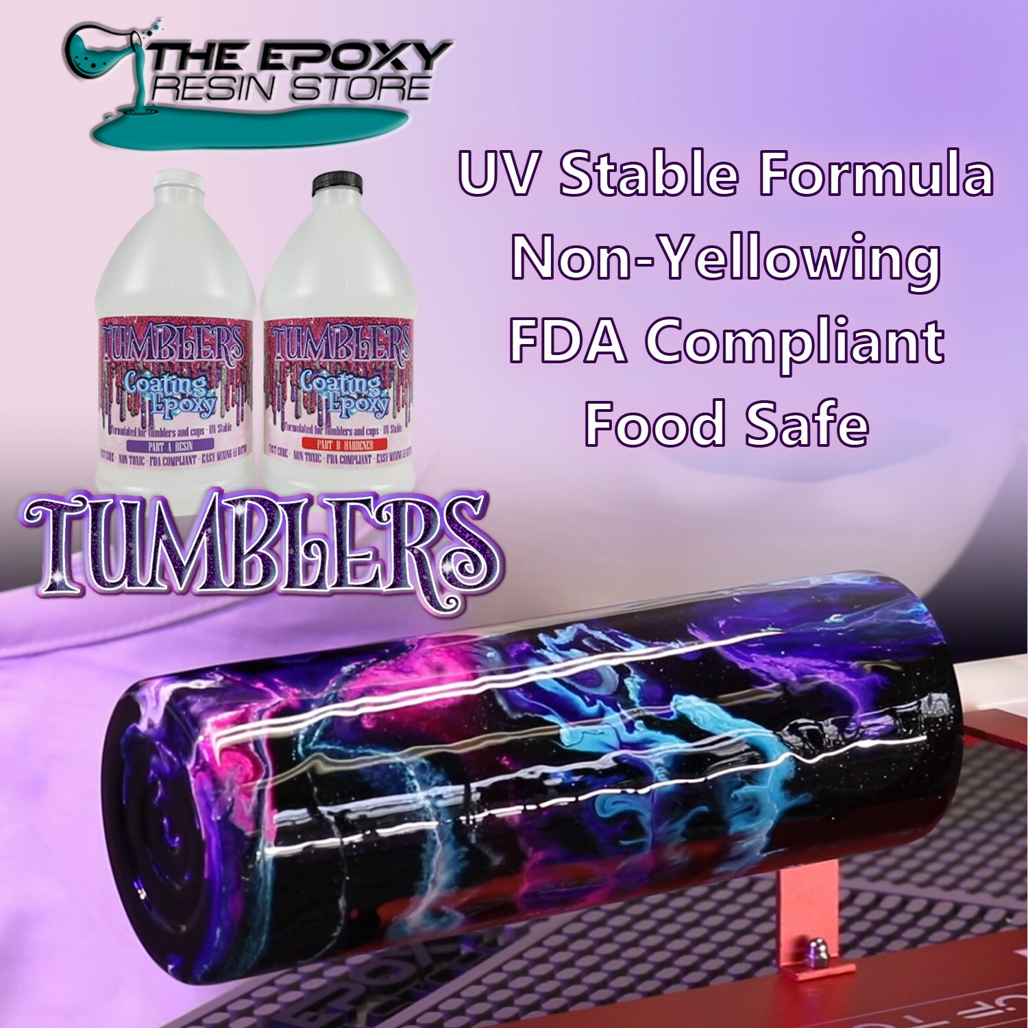 The Epoxy Resin Store Tumbler Epoxy Resin, Coating epoxy resin, UV Stable