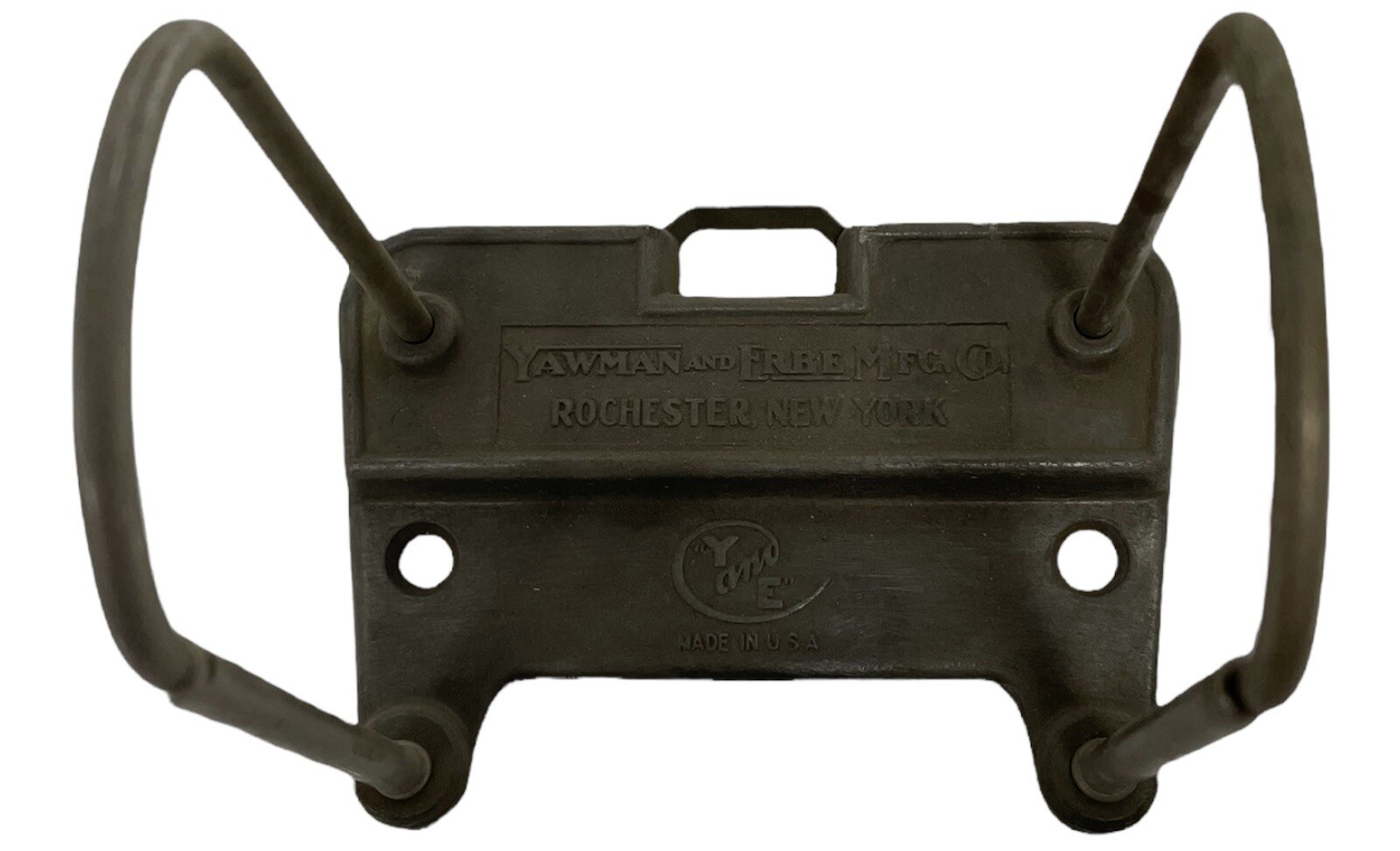 Antique Vintage Yawman & Erbe Wall Plaque Bill Calendar Holder Receipt Note USA