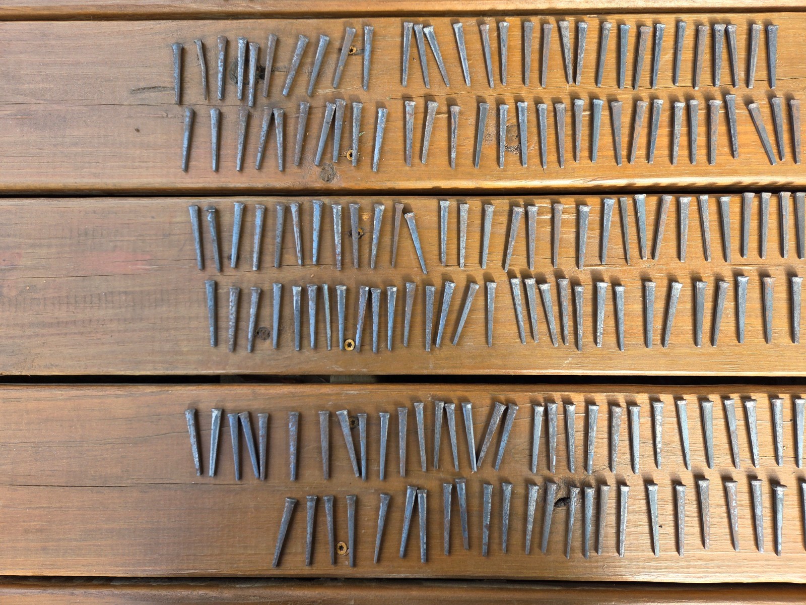 238 Vintage Antique Some Rusty Square Head Nails 197 @ 2" & 41 @ 1 1/2"