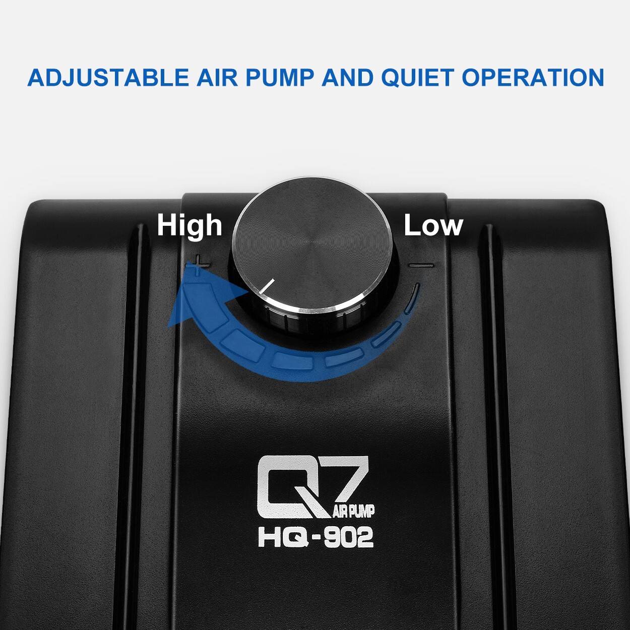JEREPET 320GPH Aquarium Air Pump 8W Adjustable Quiet Oxygen pump with 4 Outlet