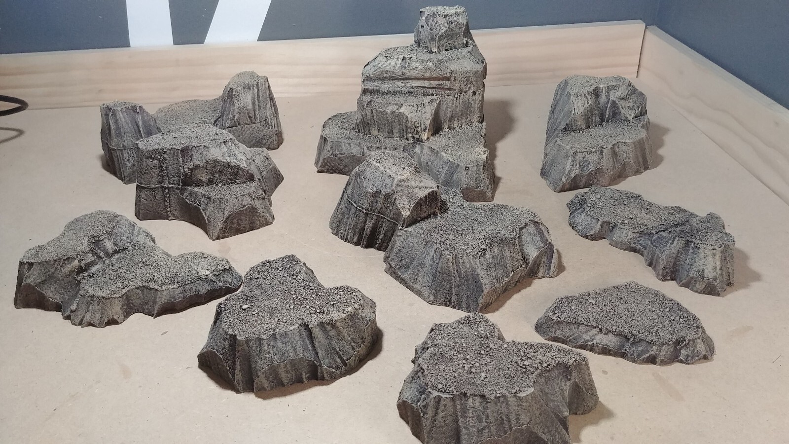 Tabletop Wargaming Terrain - Tall Hills - Large Box Set of Wasteland or Desert