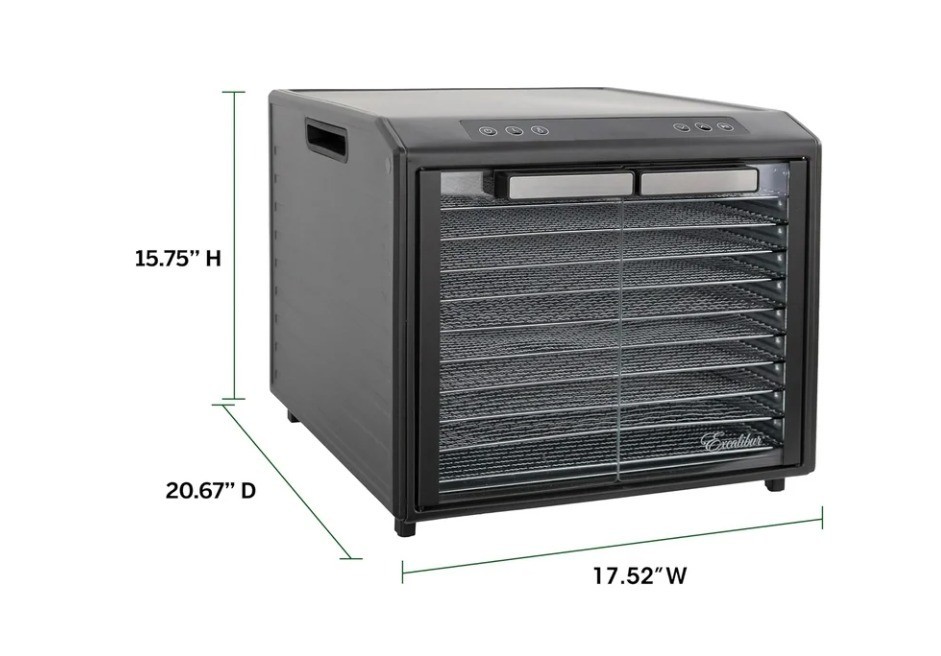 BRAND NEW Excalibur Electric Food Dehydrator 10-Tray / Model: DH10SSC13 FAST SHP