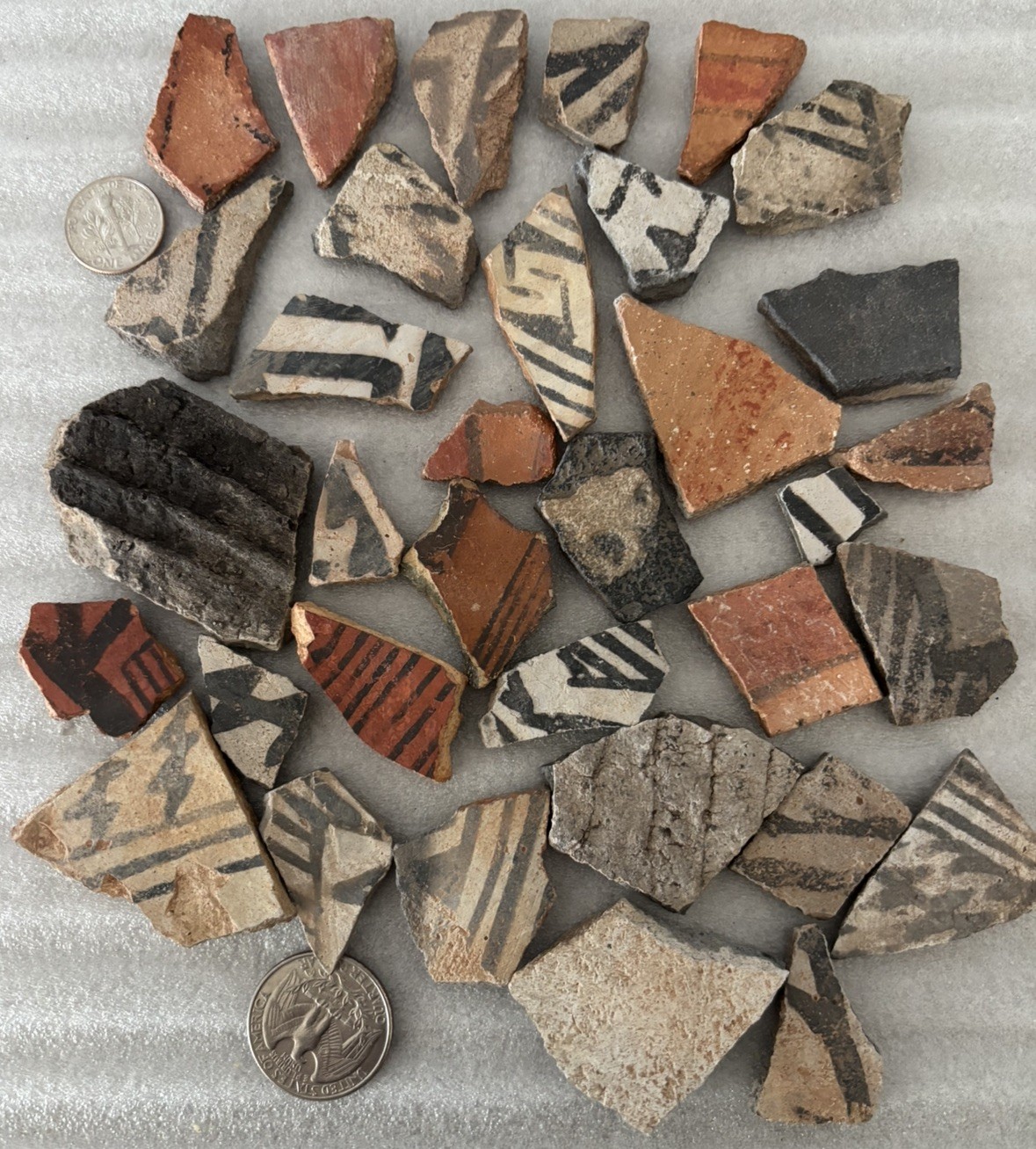 Ancient Anasazi Native American Pottery Shards Arizona L3-D FREE SHIPPING