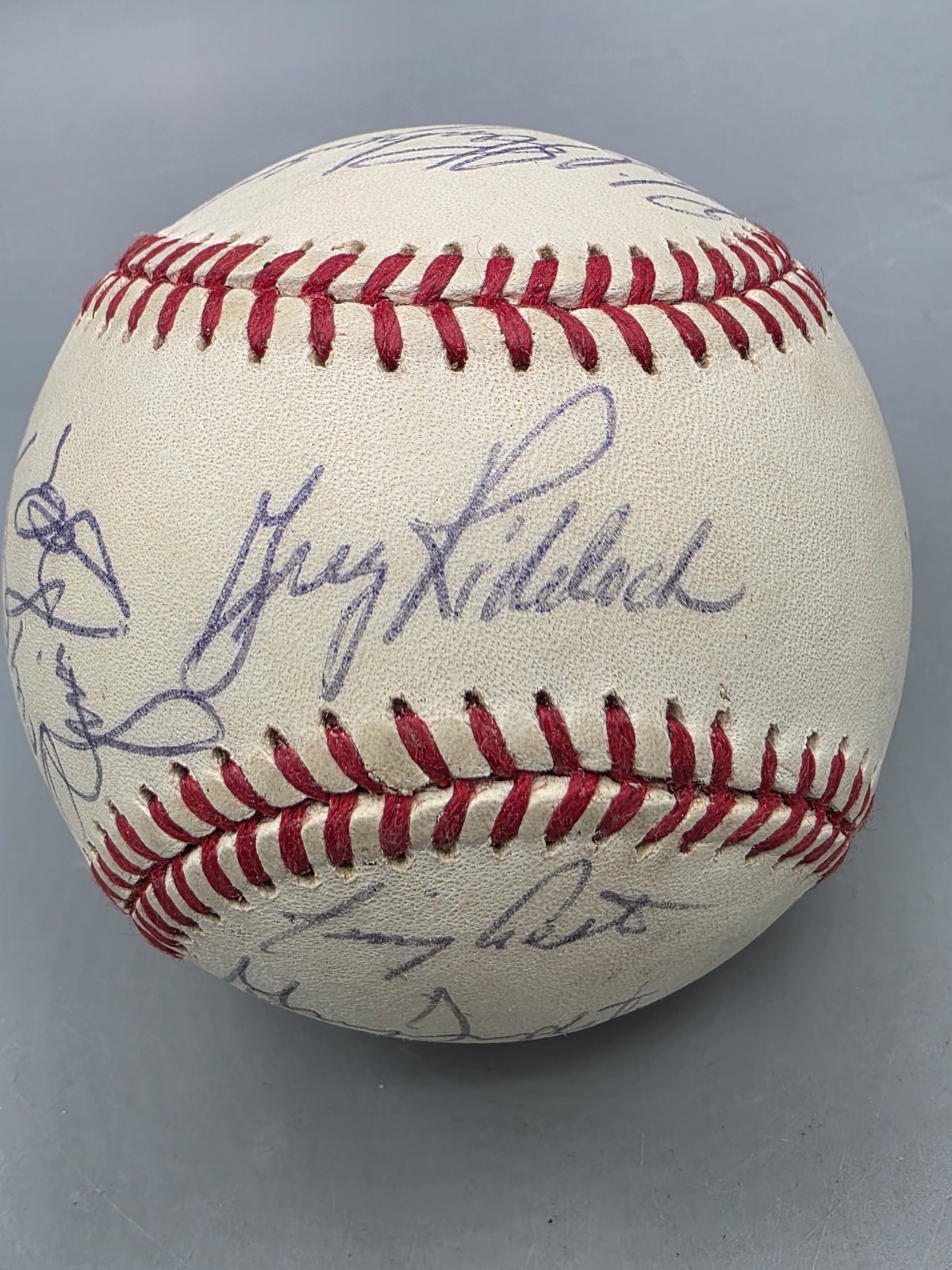 1991 San Diego Padres Team Autographed Baseball - 12 Signatures - Tony Gwynn