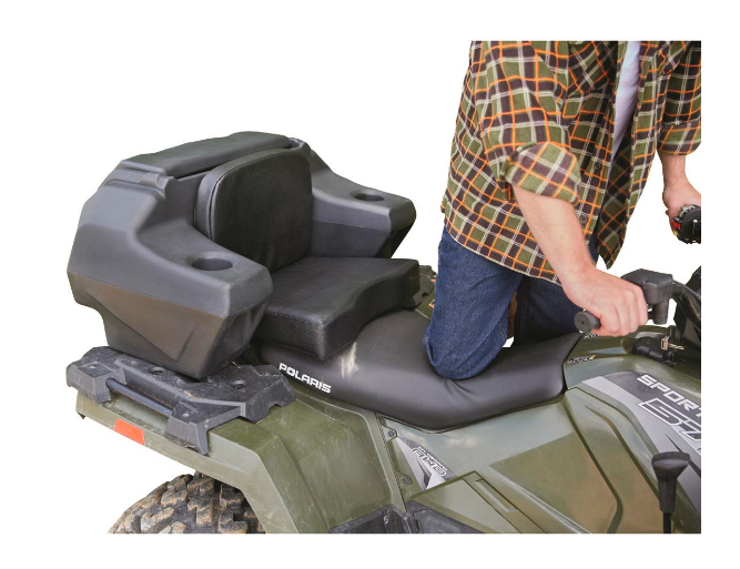 ATV Seat Backrest Storage 4 Wheeler Locking Padded Waterproof Rear Hatch Chair