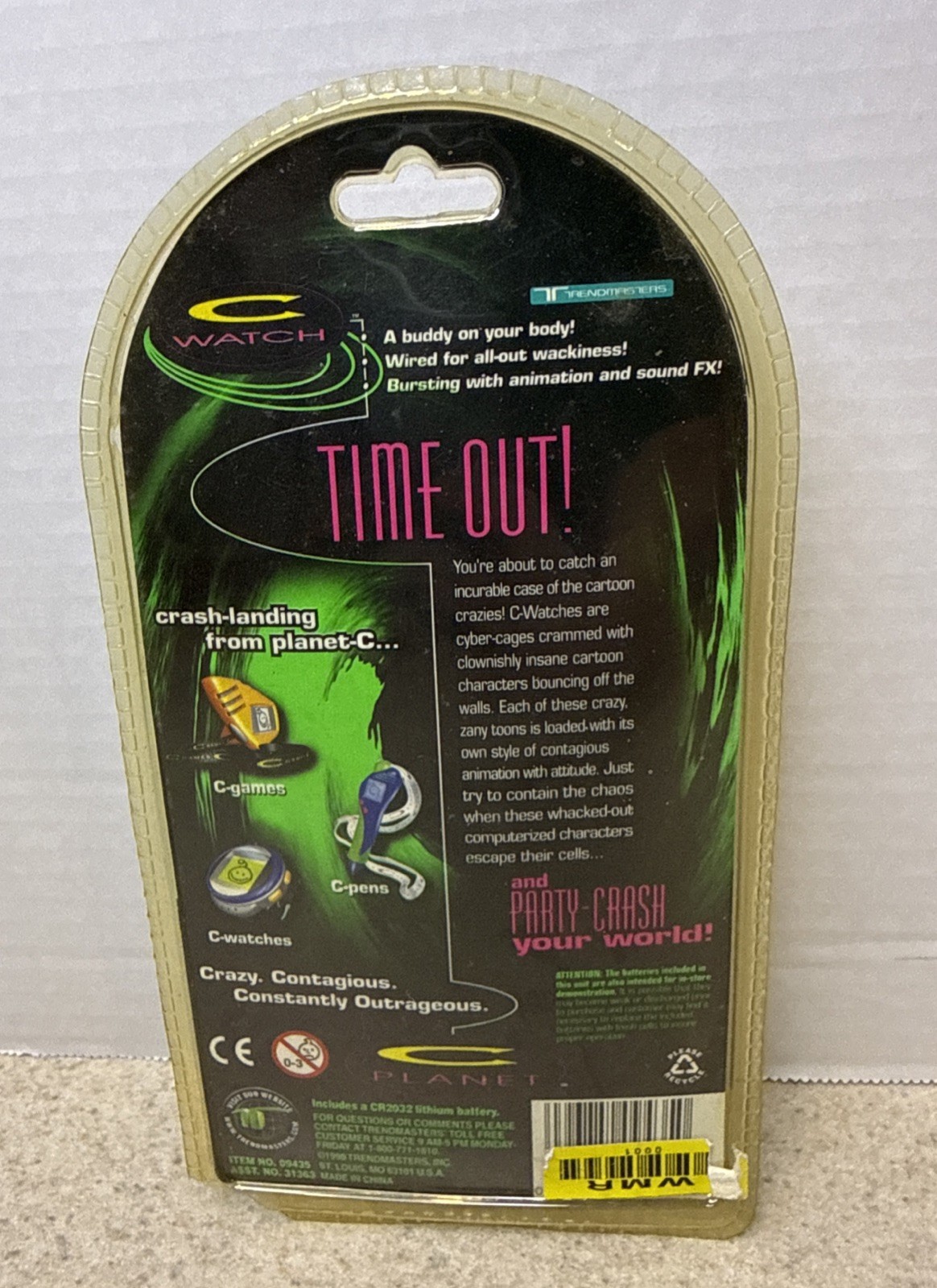 New Old Stock Trendmasters 1998 Out Of This World! C Watch Mr. Tooty