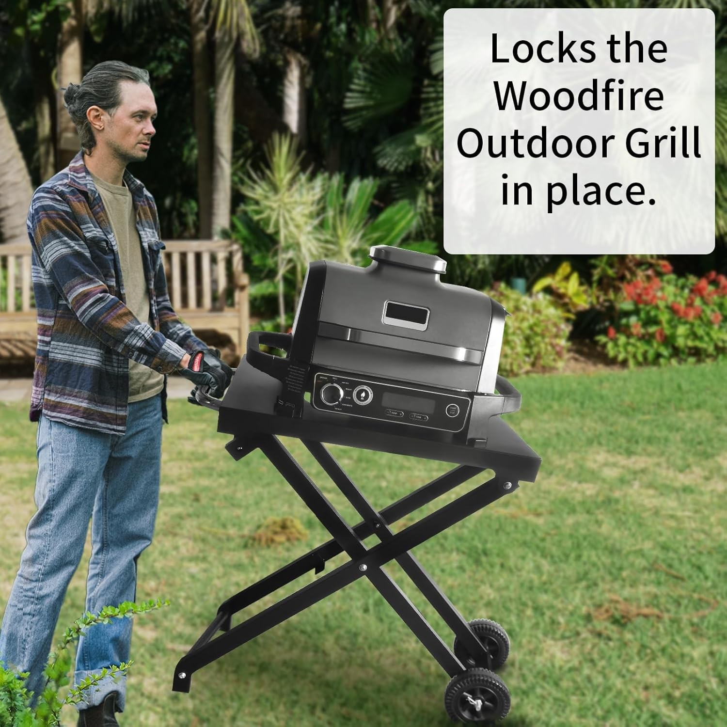 METAL Collapsible Grill Stand Fits Ninja Outdoor for OG701 OG751 OG700 Series