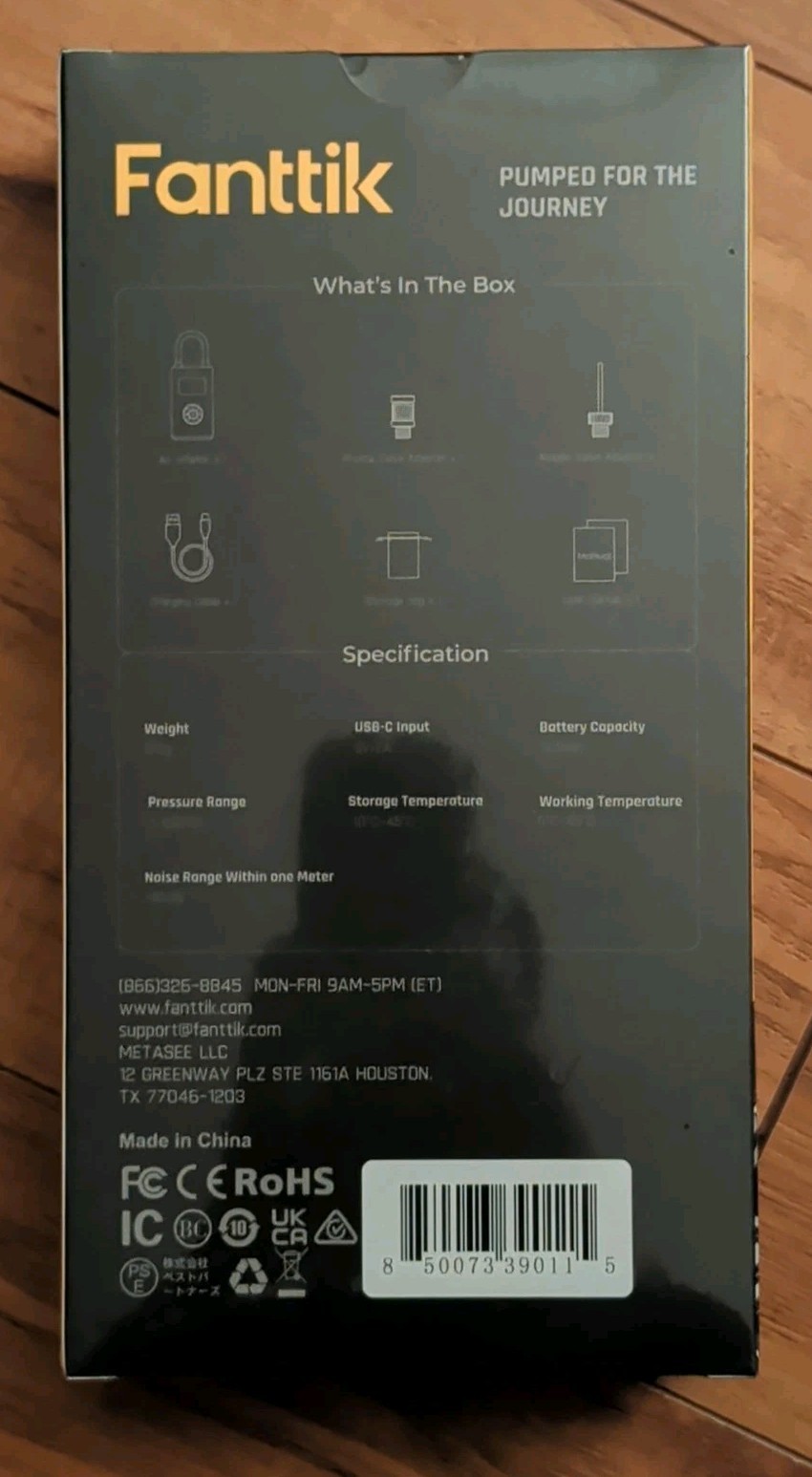 Fanttik X9 Pro Rechargeable Air Inflator 150PSI Portable Tire Pump USB C