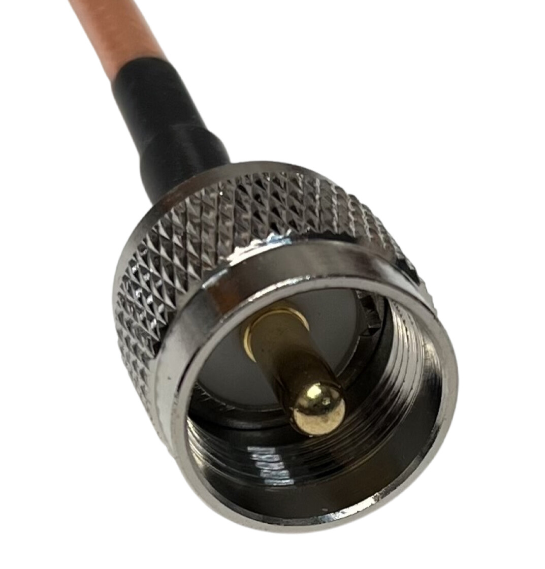 RG400 Silver PL259 UHF Male to PL259 UHF Male Coax RF Cable USA Fast Ship Lot