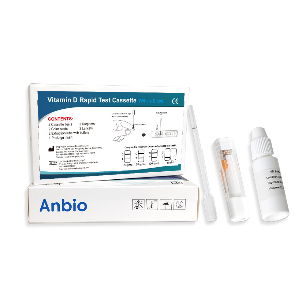 2Pcs*Vitamin D Test Kit Rapid Vitamin D Level Deficiency for Home Health Check