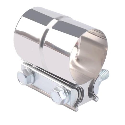 2.25 Inch Exhaust Clamp,Lap Joint Band Clamp,304 Stainless Steel 2.25 inch
