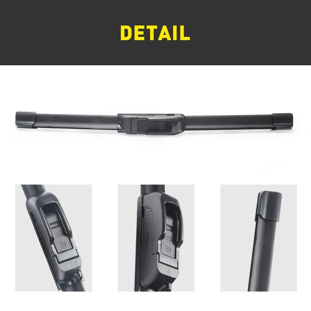 Universal UTV Manual Hand Operated Windshield Wiper Rubber Blade for Can am RZR