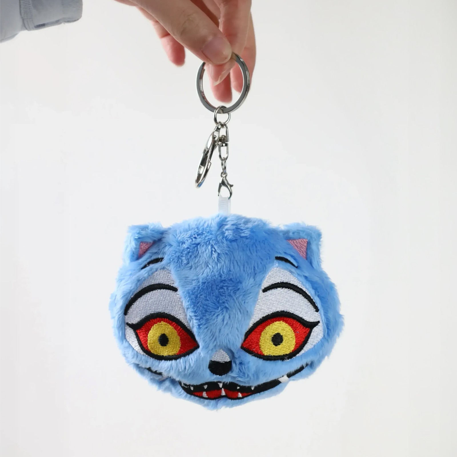 Derpy Blue Tiger Minhwa Plush 4.5-Inches Keychain