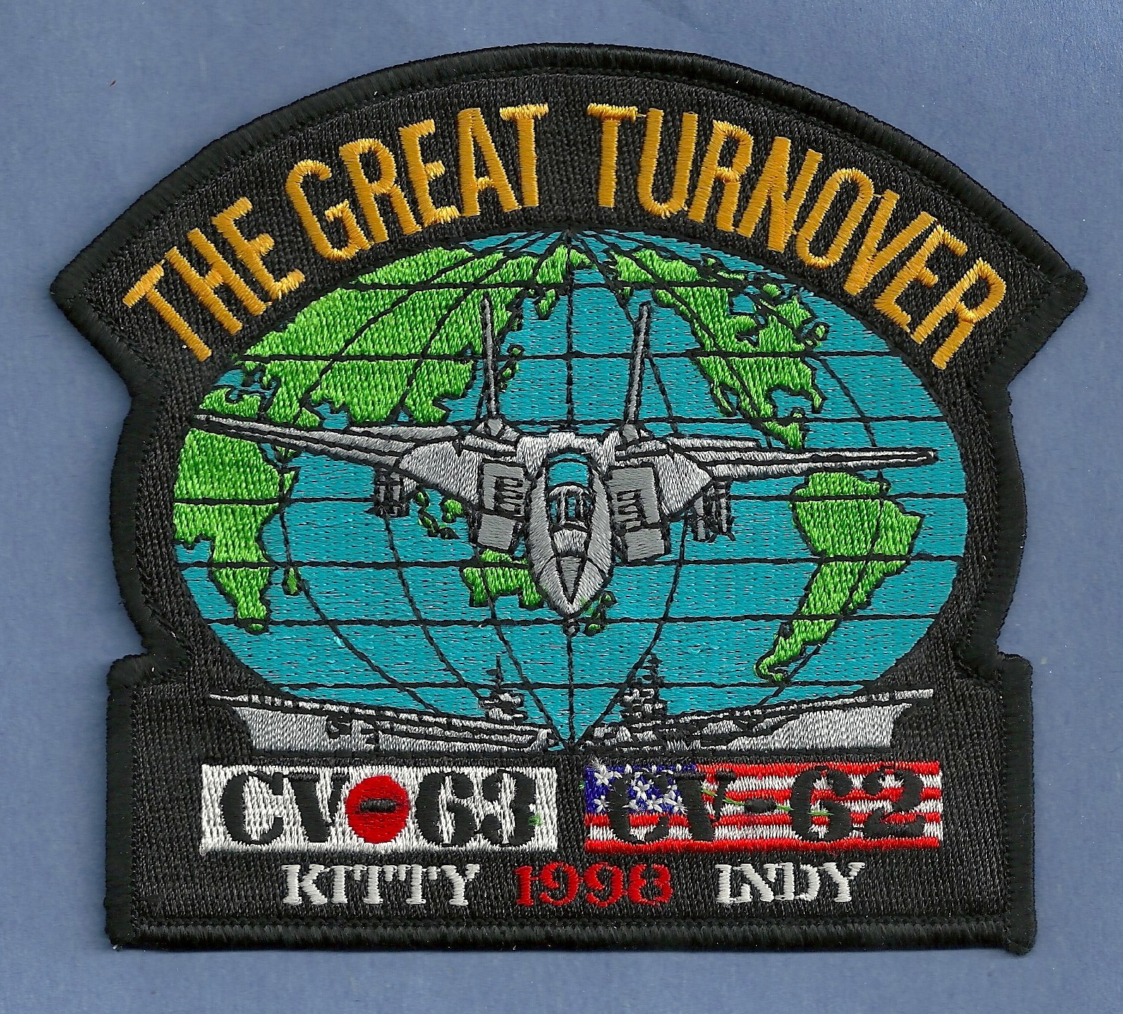CV-63 USS KITTY HAWK CV-62 USS INDEPENDENCE 1998 CRUISE PATCH