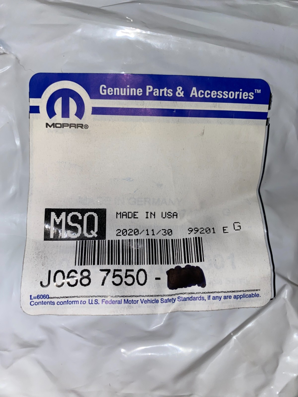 Mopar J0687550 Radiator Grommet