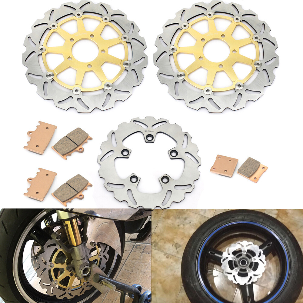 Front Rear Brake Disc Rotor Pads GSXR 600 97-03 GSXR 750 00-03 TL1000S 97-03