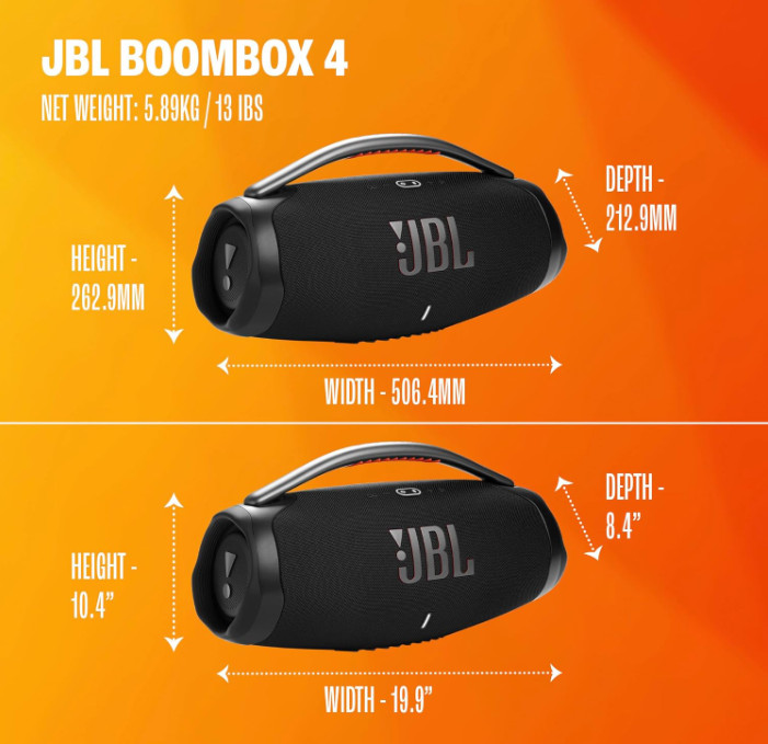 JBL Boombox 4 Portable Bluetooth Speaker - Squad