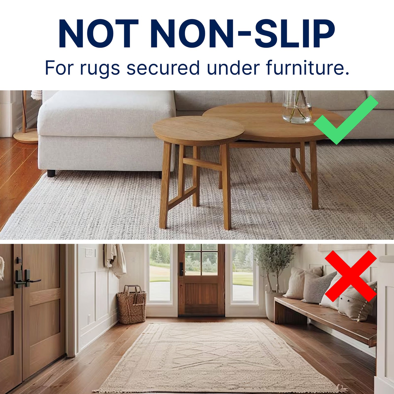 RUGPADUSA - Eco-Plush - 100% Felt - Premium Cushioning Rug Pad