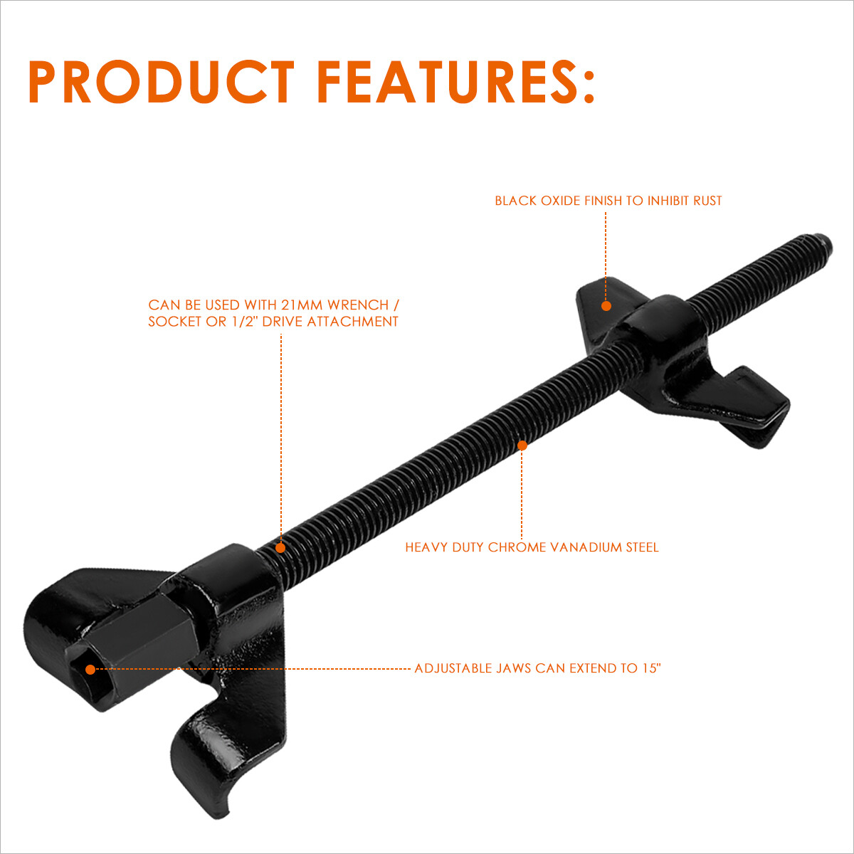 15" Heavy Duty Suspension Strut Shock Coil Spring Compressors Remover Installer