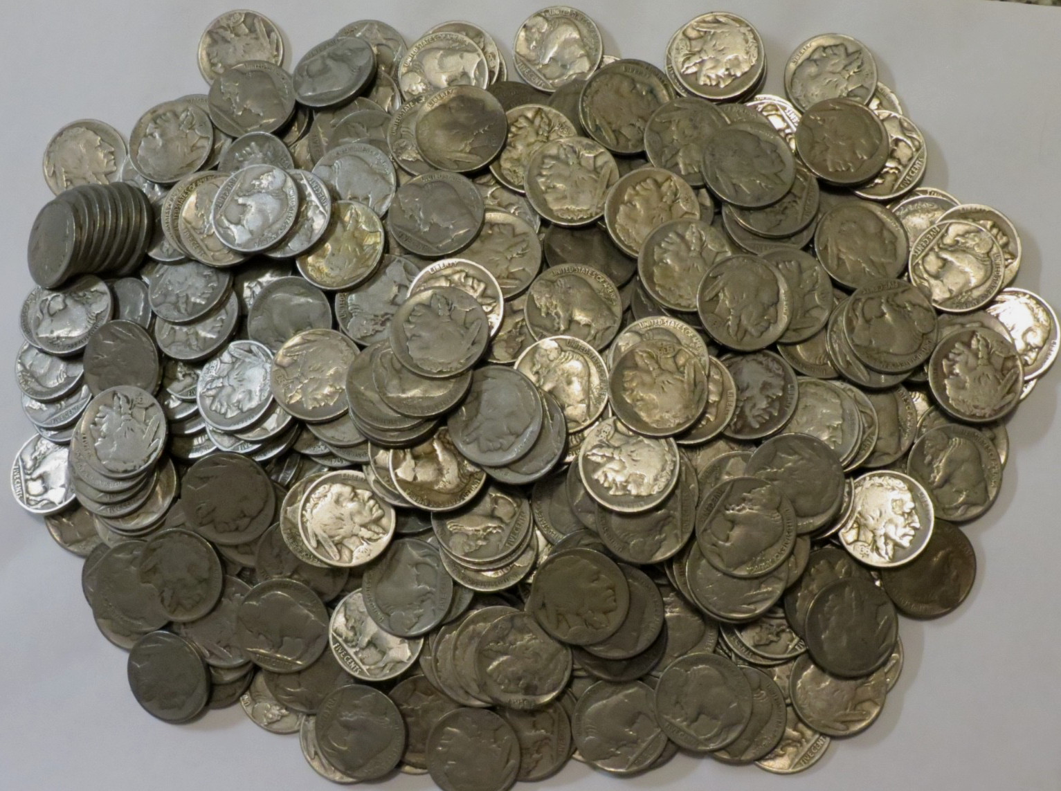 500 Buffalo Nickels Bulk Lot P Mint Only Part Date to Strong Part Date 5c Coins