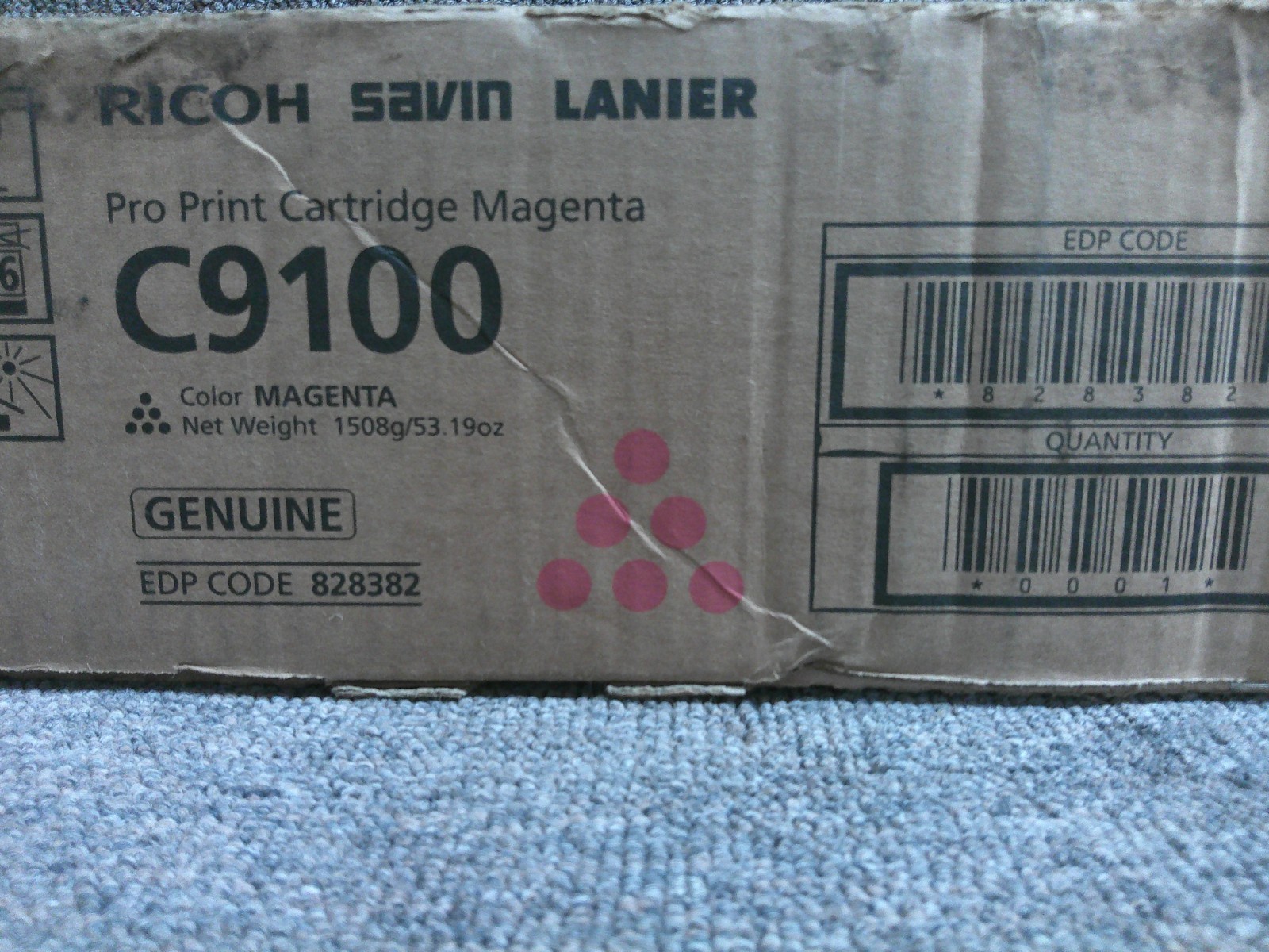 828382 New Genuine Ricoh Savin Lanier Magenta Pro Toner for the Pro C9100