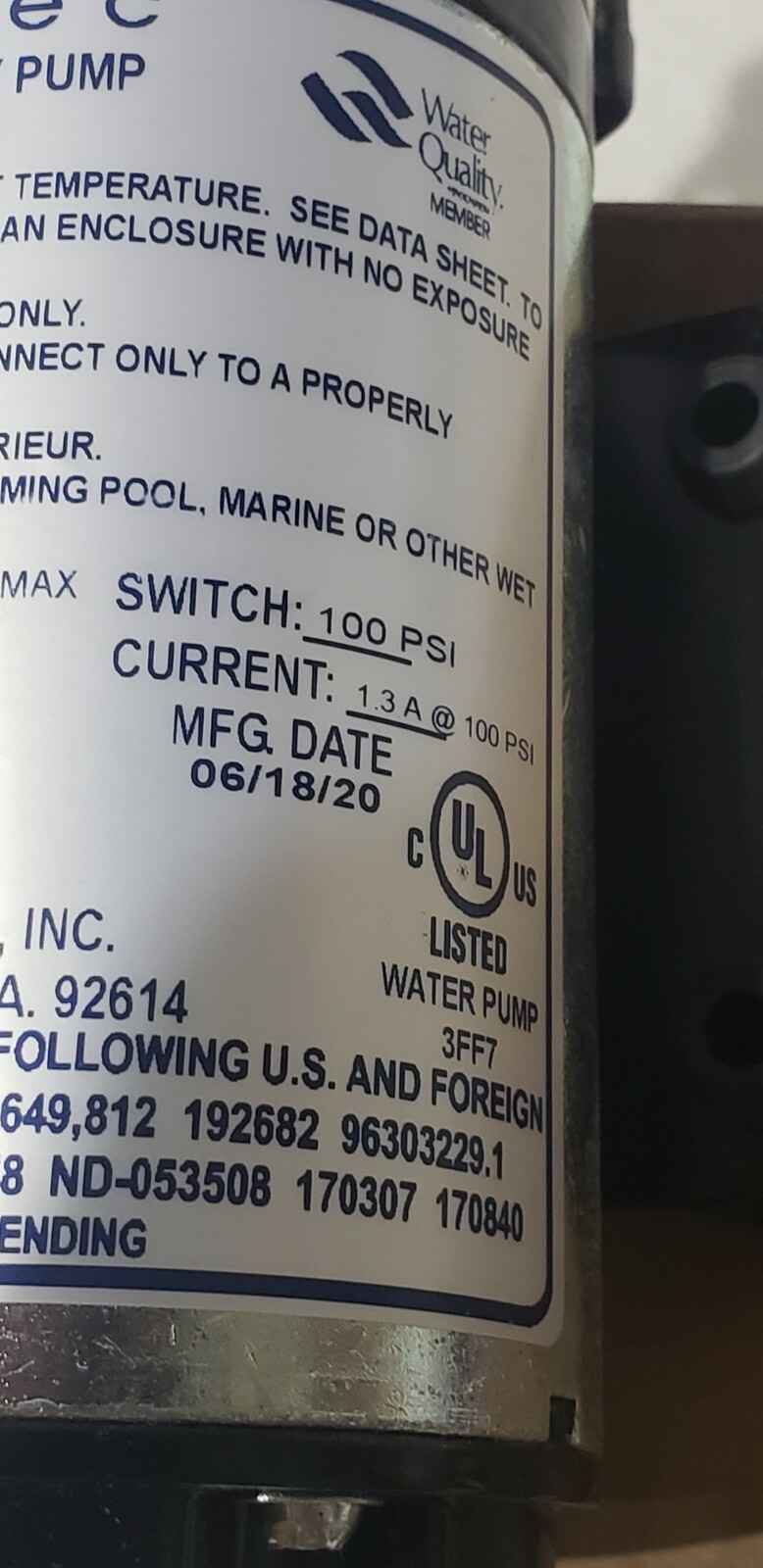 Welbilt Aquatech 16-0166 Pump Diaphragm 115 V Mtr 60 Hz - Genuine DDP7800 Lancer