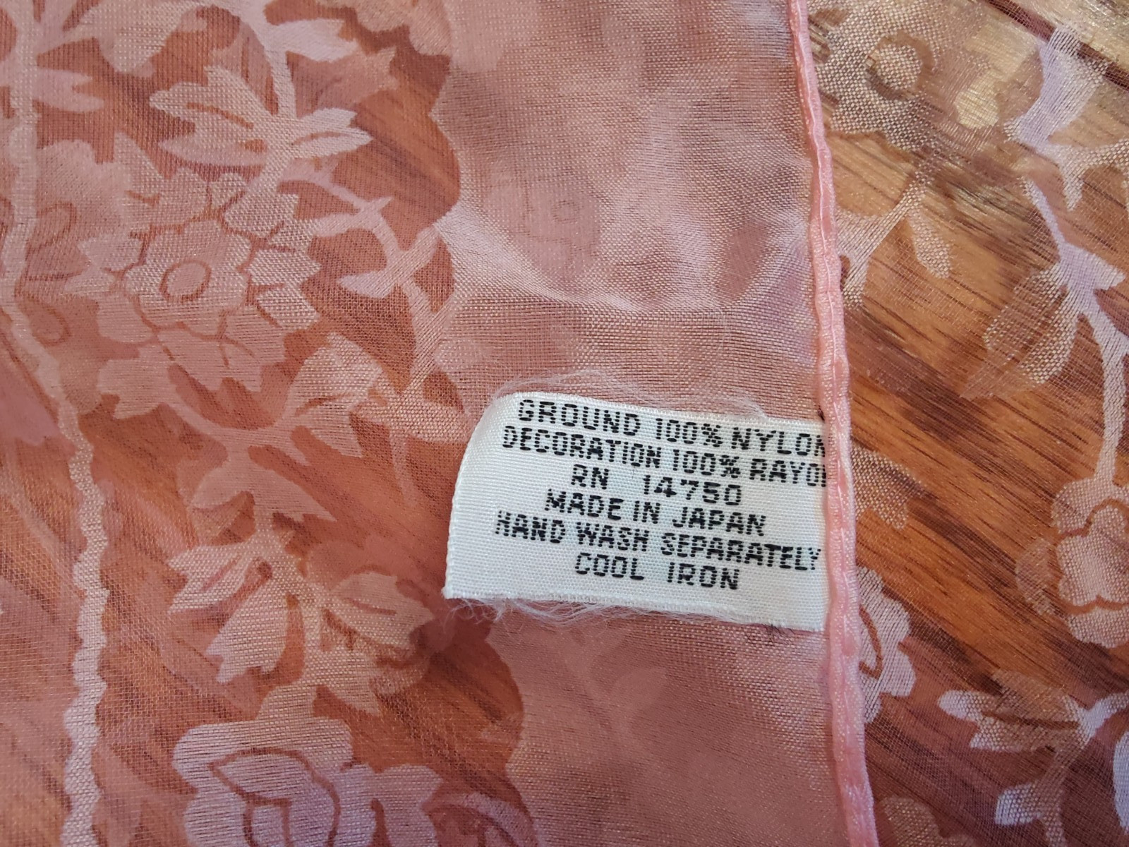 Vintage Lot Of 6 Floral Square Oblong Scarves Rayon, Acetate, Nylon Estate