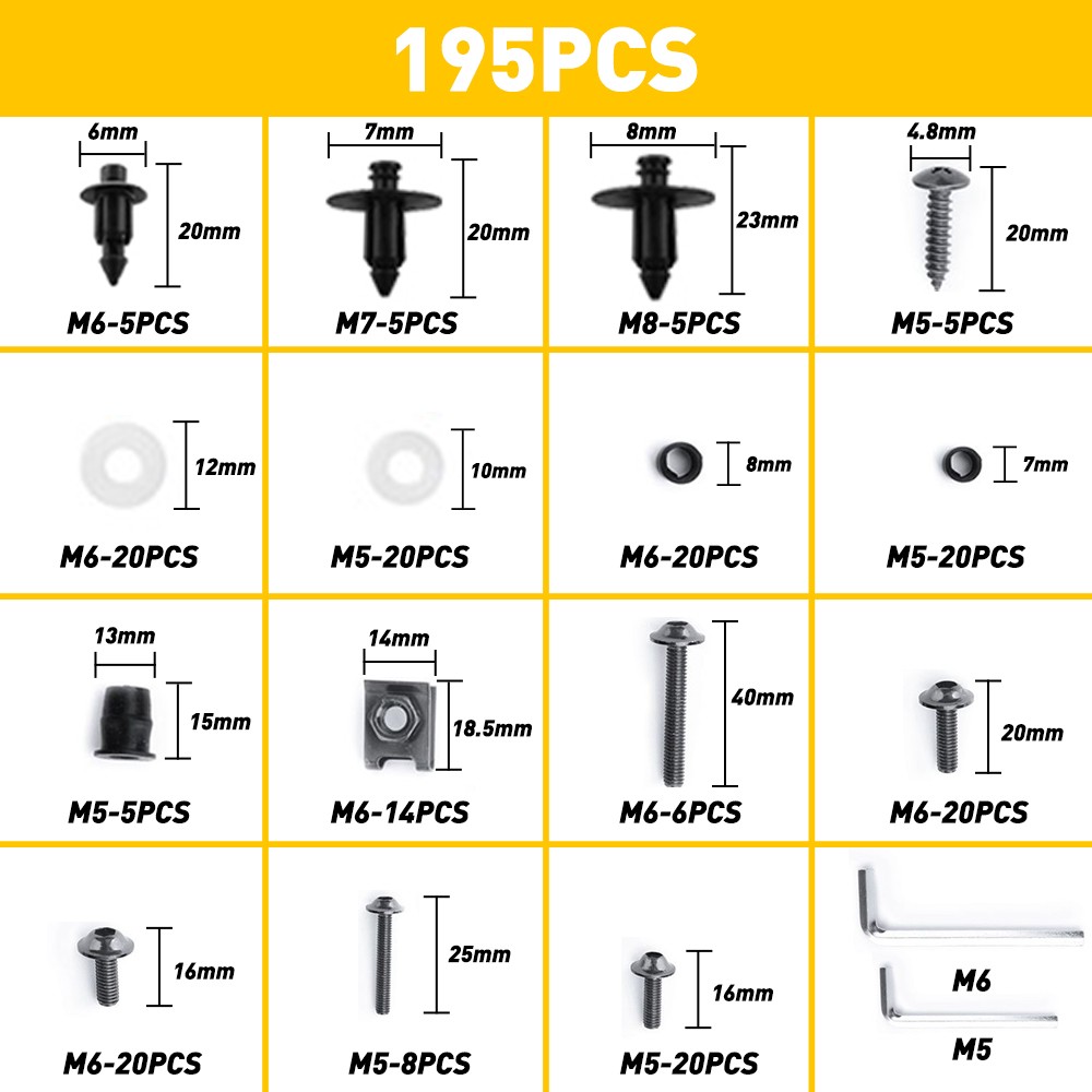 Stainless Steel Fairing Bolts Kit Screws For Suzuki GSXR600 / GSXR750 / GSXR1000