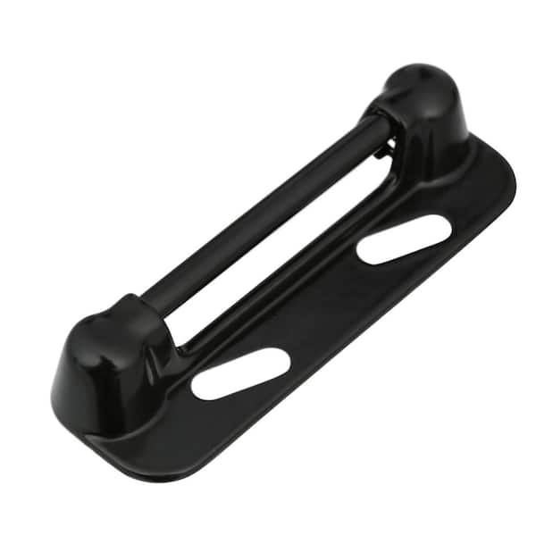 Push Button Screen Storm Door Latch Handle Set Night Lock Lever Metal Door Black