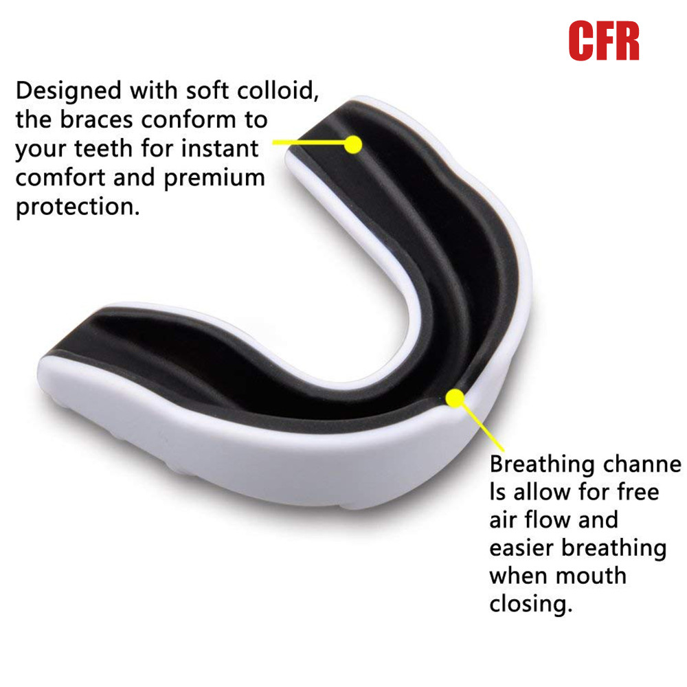 New Gel Gum Shield Case Mouth Guard Boxing MMA Junior Adult Rugby Mouthpiece HG