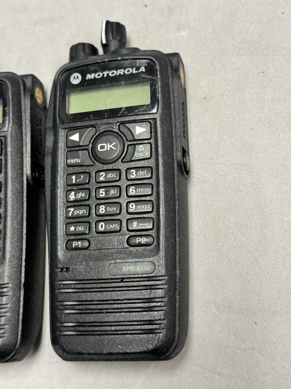 2x Motorola XPR 6550 VHF 136-174 MHz Two Way Radios AAH55JDH9LA1AN / NO BATTERY