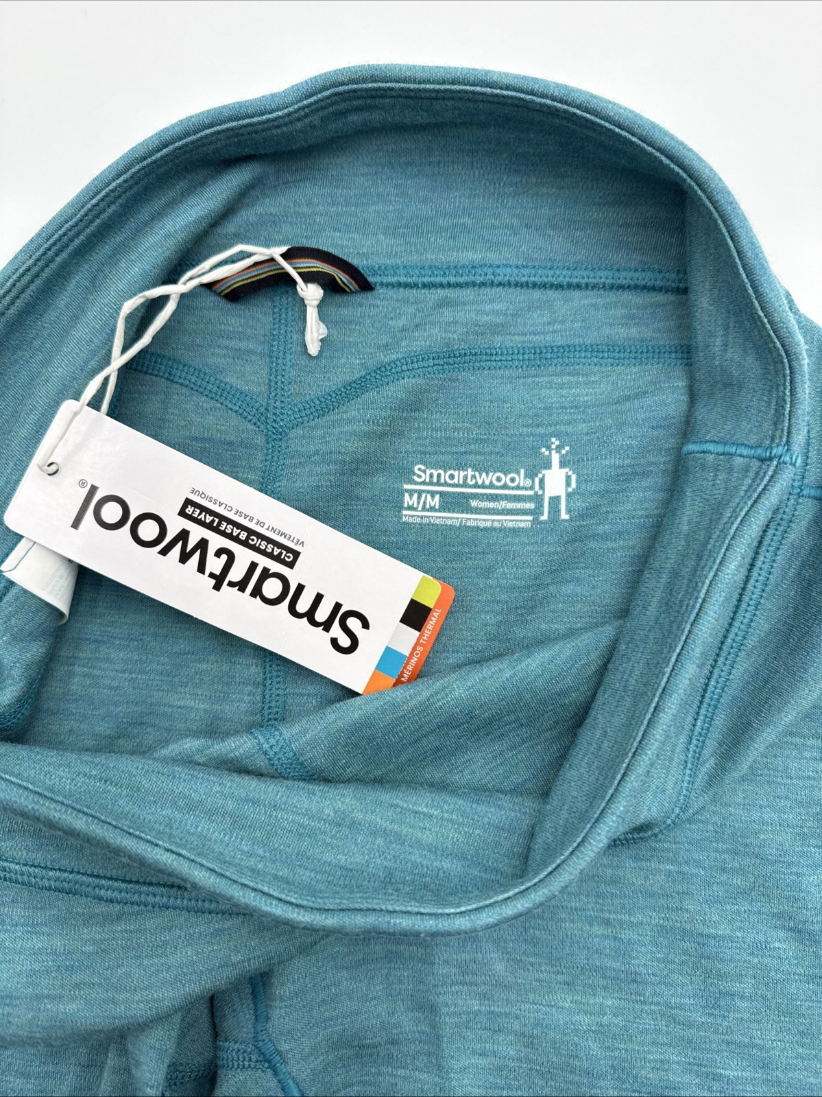 $115 Smartwool Women's Thermal Merino Base Layer Bottom-Cascade Green - Medium