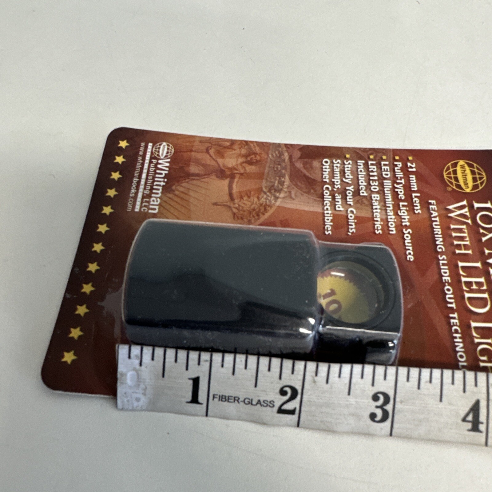 Coin Collector 10X Set Of 2 Magnifiers Pull Out Loupe 23mm Led Best Value Bill F