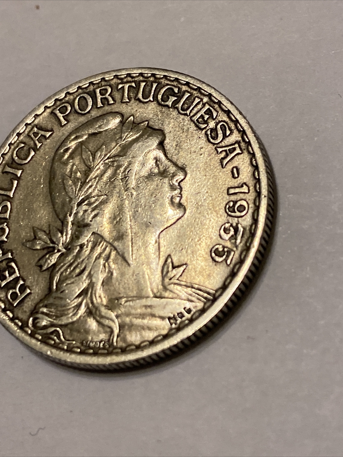 Rare Republica Portuguesa 1935 1 ESCUDO G3D
