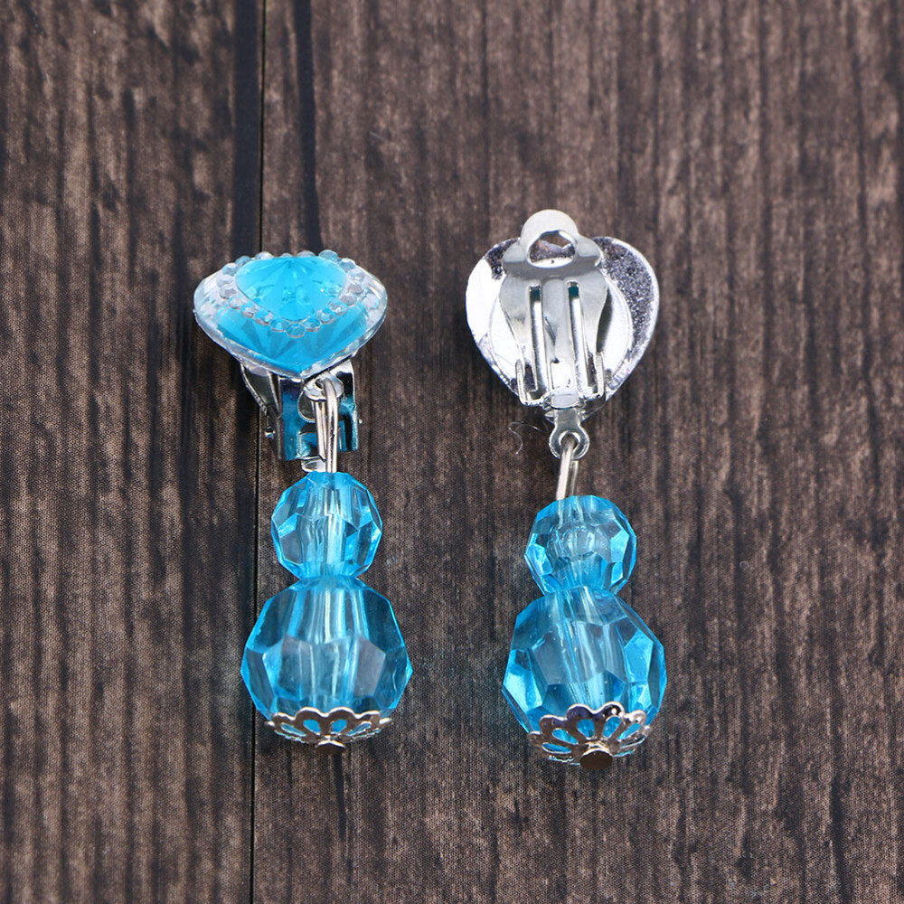 8 Pairs Girl Jewelry Toy Clip On Earrings for Girls Girls Birthday Party Favor