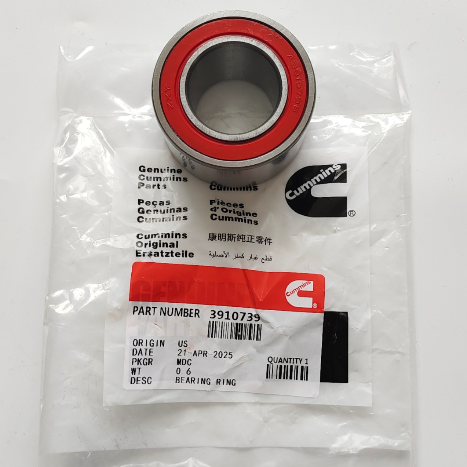 GENUINE Cummins 3910739 Fan Drive Ball Bearing Fits for 89-12 Dodge Ram 5.9L US