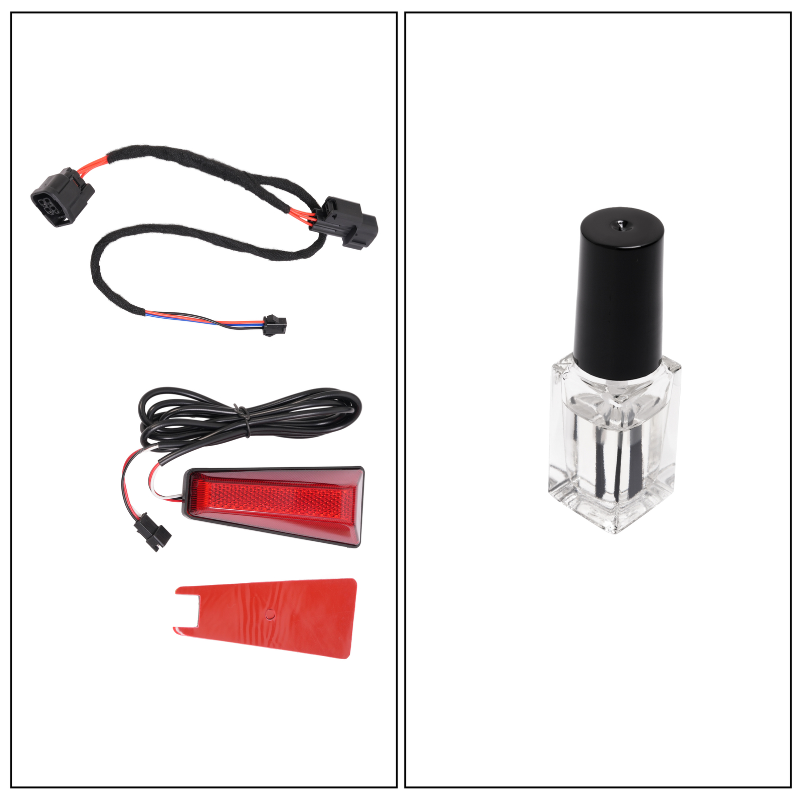 Rear Black Bumper Diffuser Lip Spoiler & Light For Honda Accord 2018-2022