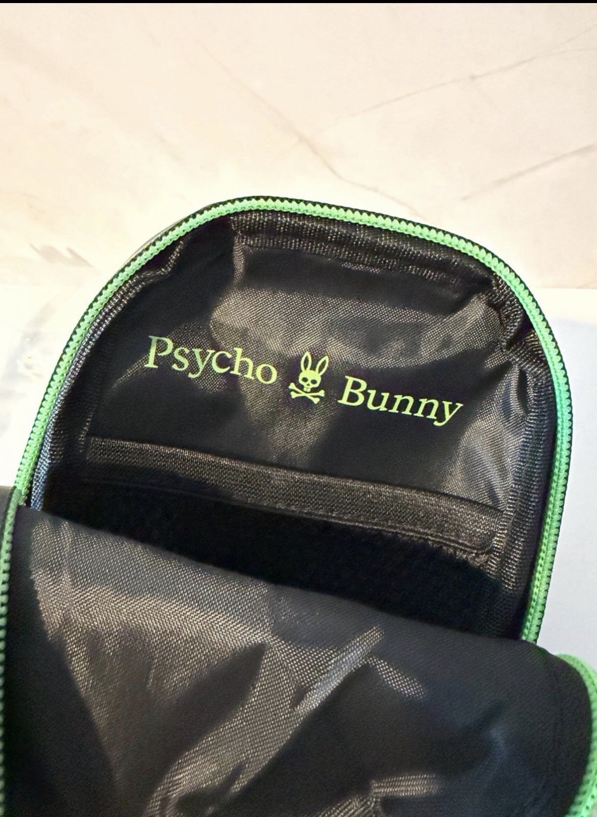 Psycho Bunny - Unisex Rubberized Crossbody BLACK