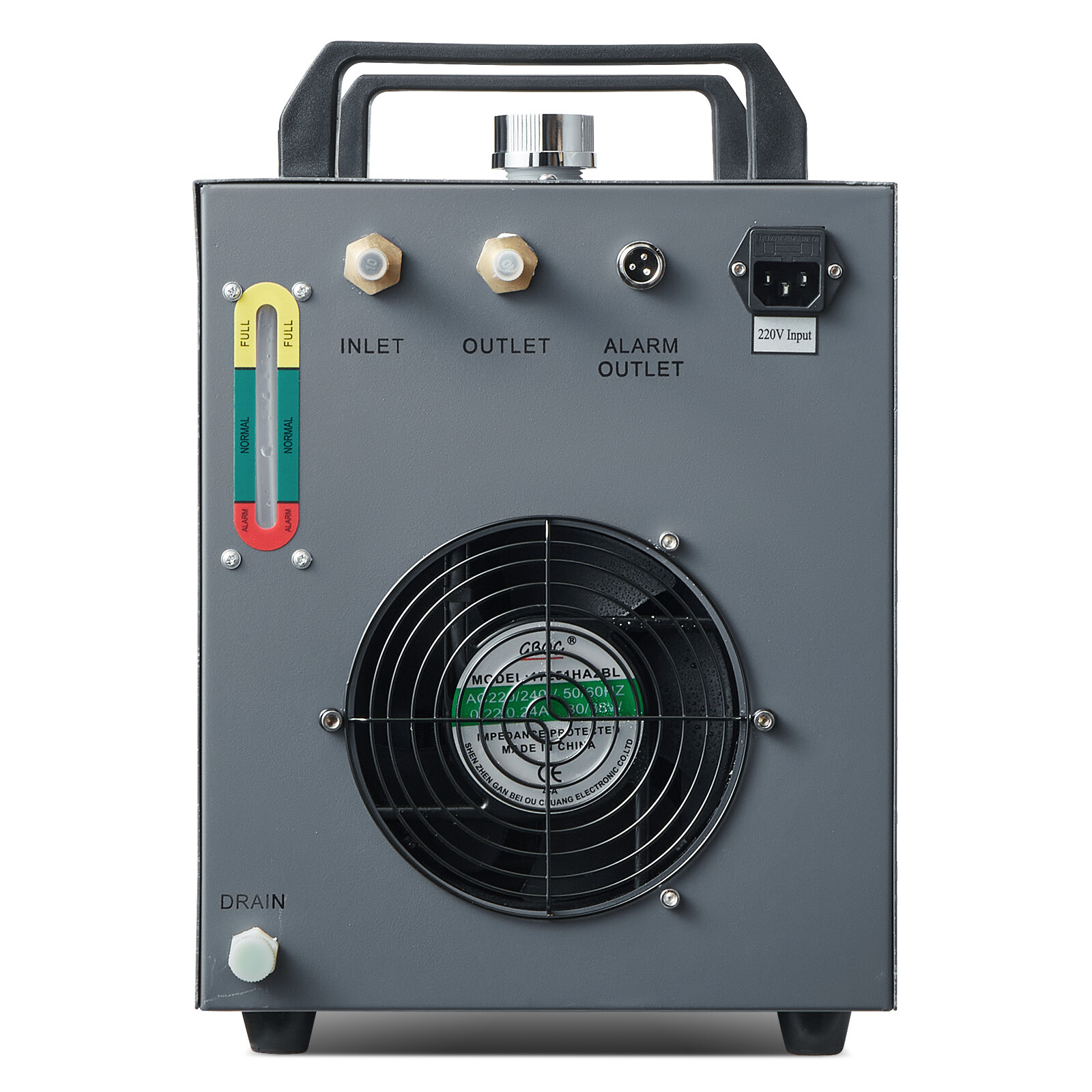 VEVOR Air-cooled Industrial Water Chiller CW-3000 12 L 12 L/min for Laser Tube