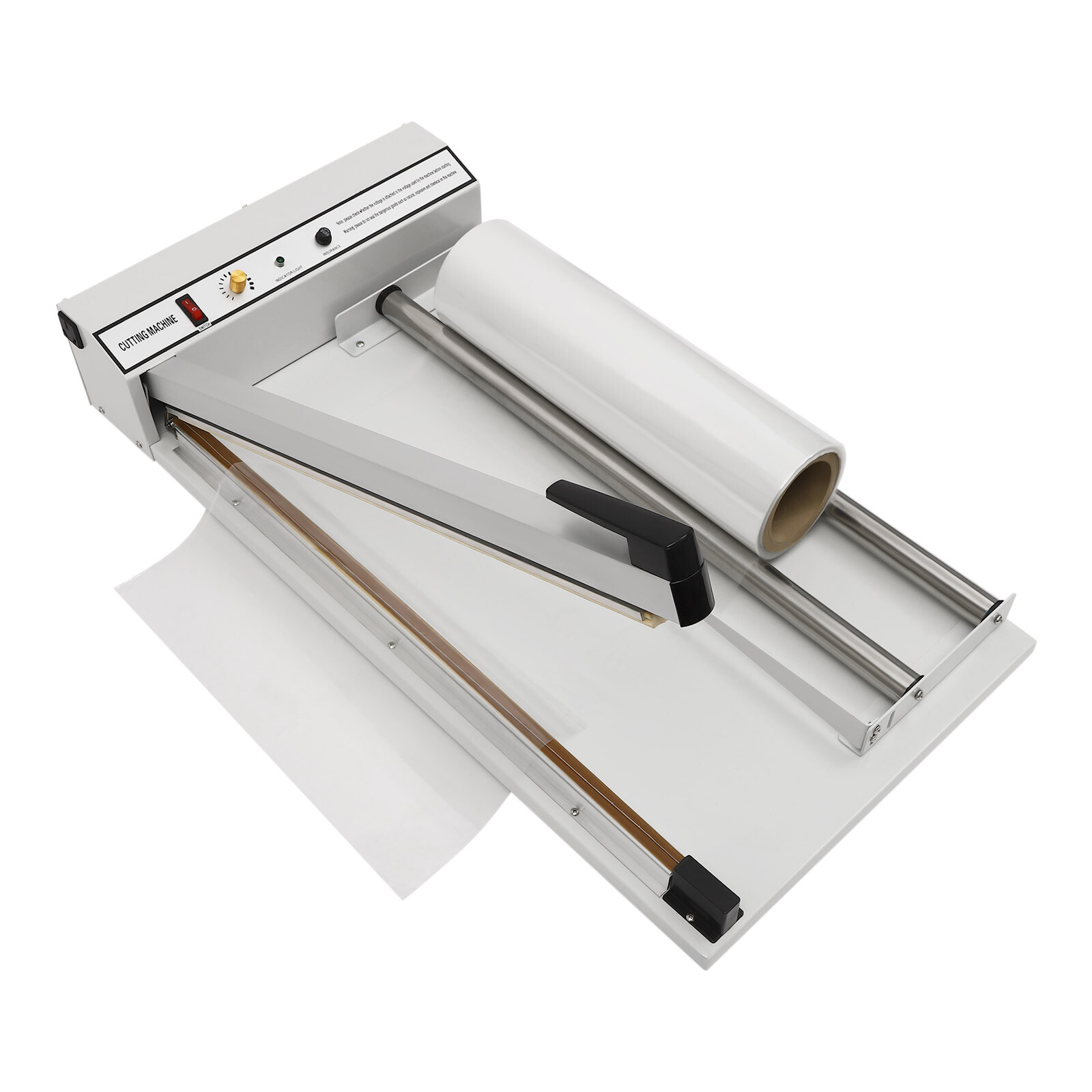 24" Shrink Film Wrap Machine, 530W Shrink Wrap Sealer with Heat Gun for PP PE