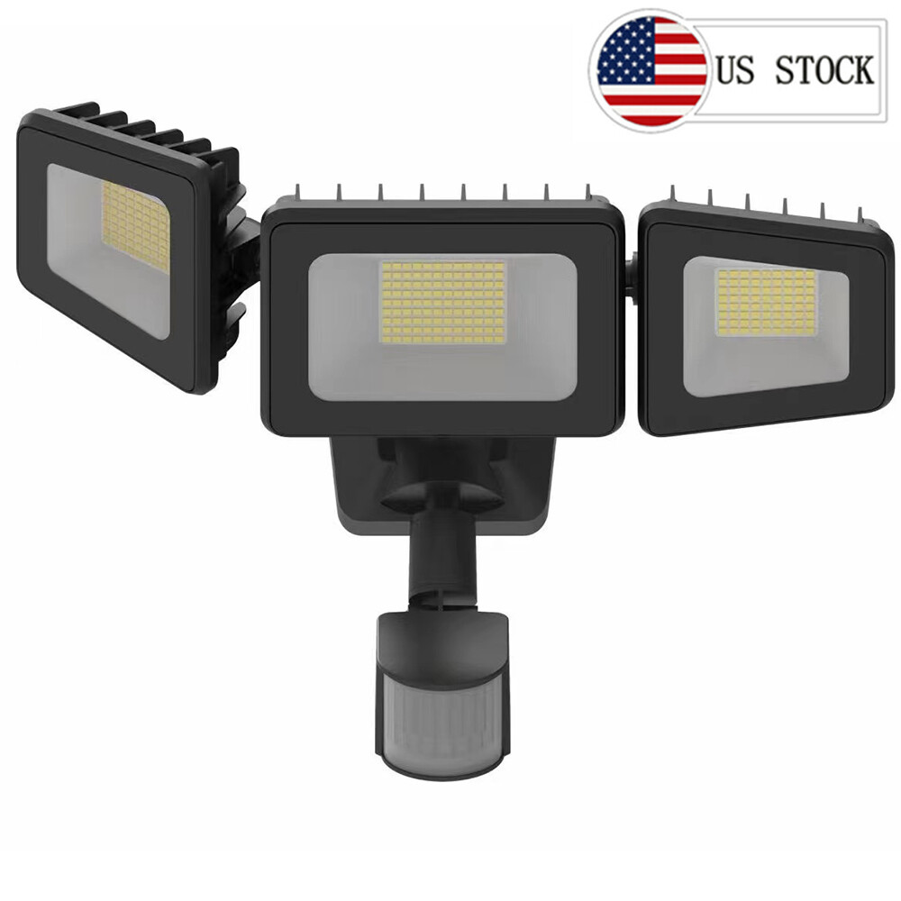 Outdoor LED Security Flood Lights 120W Ultra Bright 12000LM 4500K Motion Sensor
