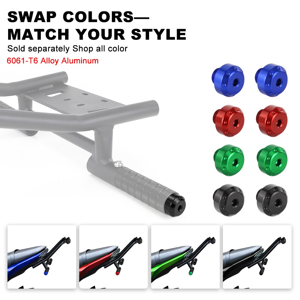 Steel Rear Stunt Parts Subcage Scrape Bars Fit For Kawasaki Z125 Pro 2017-2024