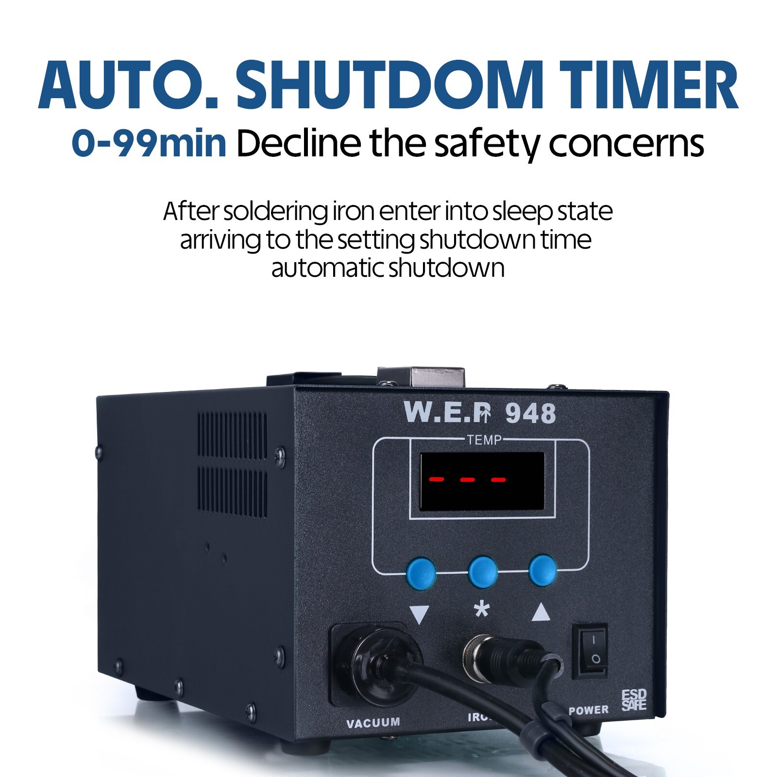 WEP 948 90W Suction Tin Gun Desoldering Station Vacuum Soldering Iron Station