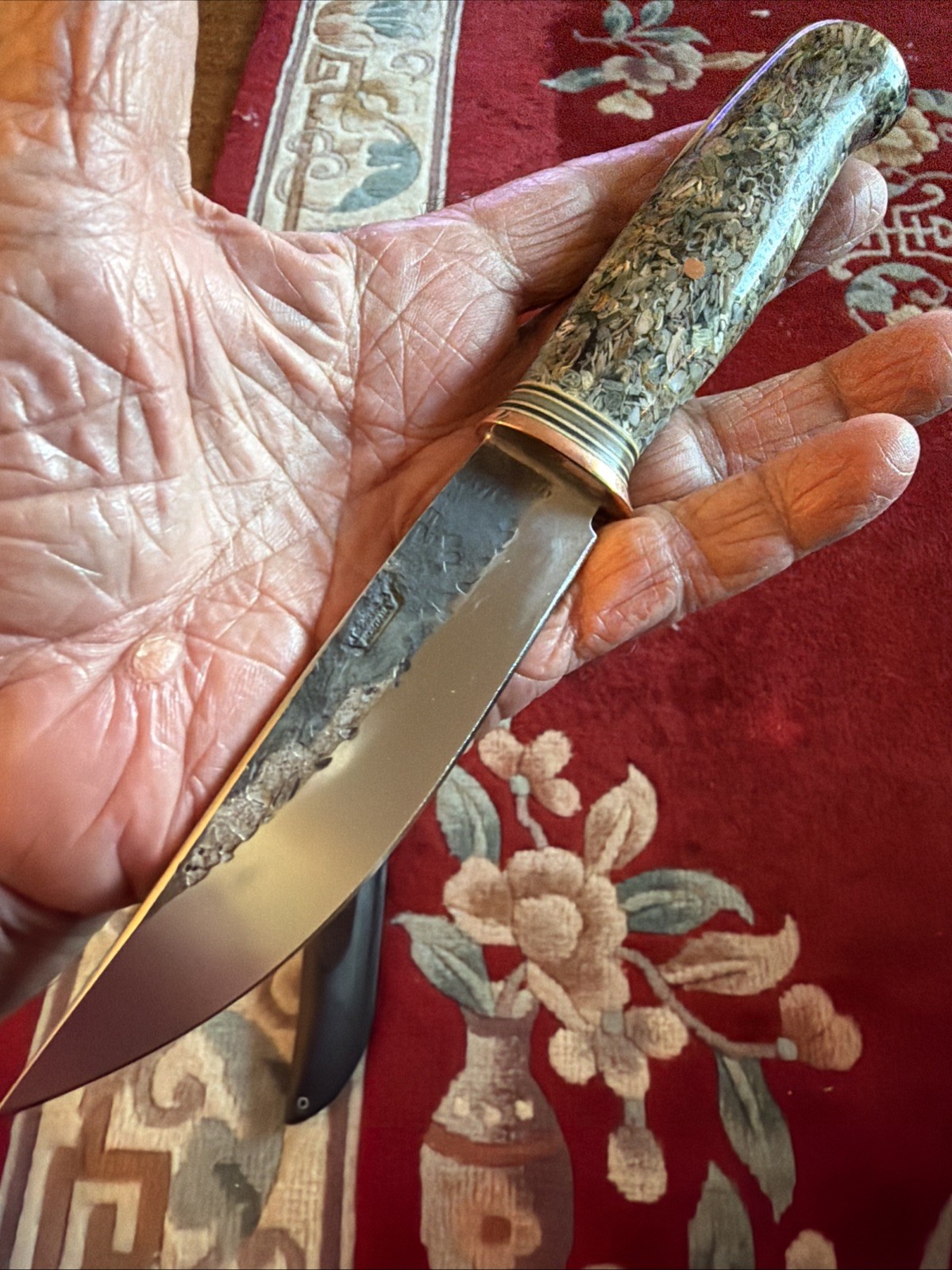Behring Made Trout & Bird Stainless Knife with Warlander Sheath