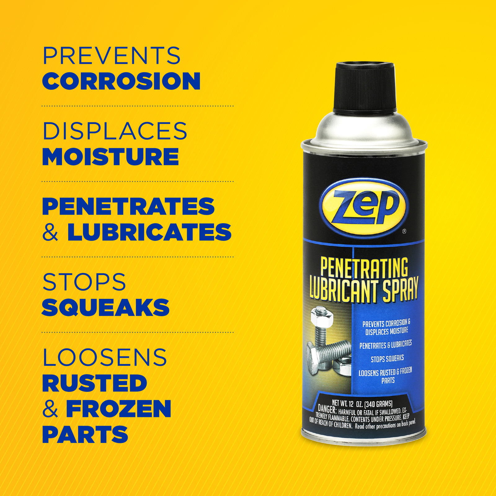 Zep Penetrating Lubricant Spray - 12 oz (Case of12) - 1047933