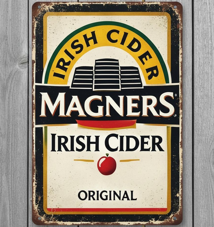 Magners Irish Cider Original 8 x 12 Vintage Novelty Metal Sign Made In USA