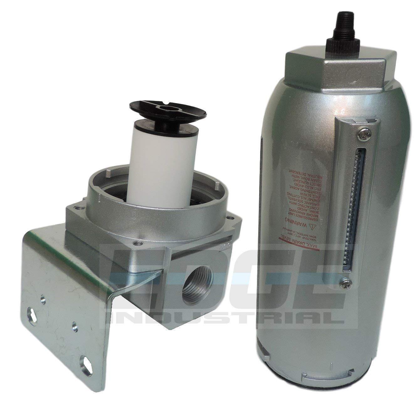 1" HEAVY DUTY IN LINE COMPRESSED AIR MOISTURE TRAP WATER FILTER, AUTO DRAIN