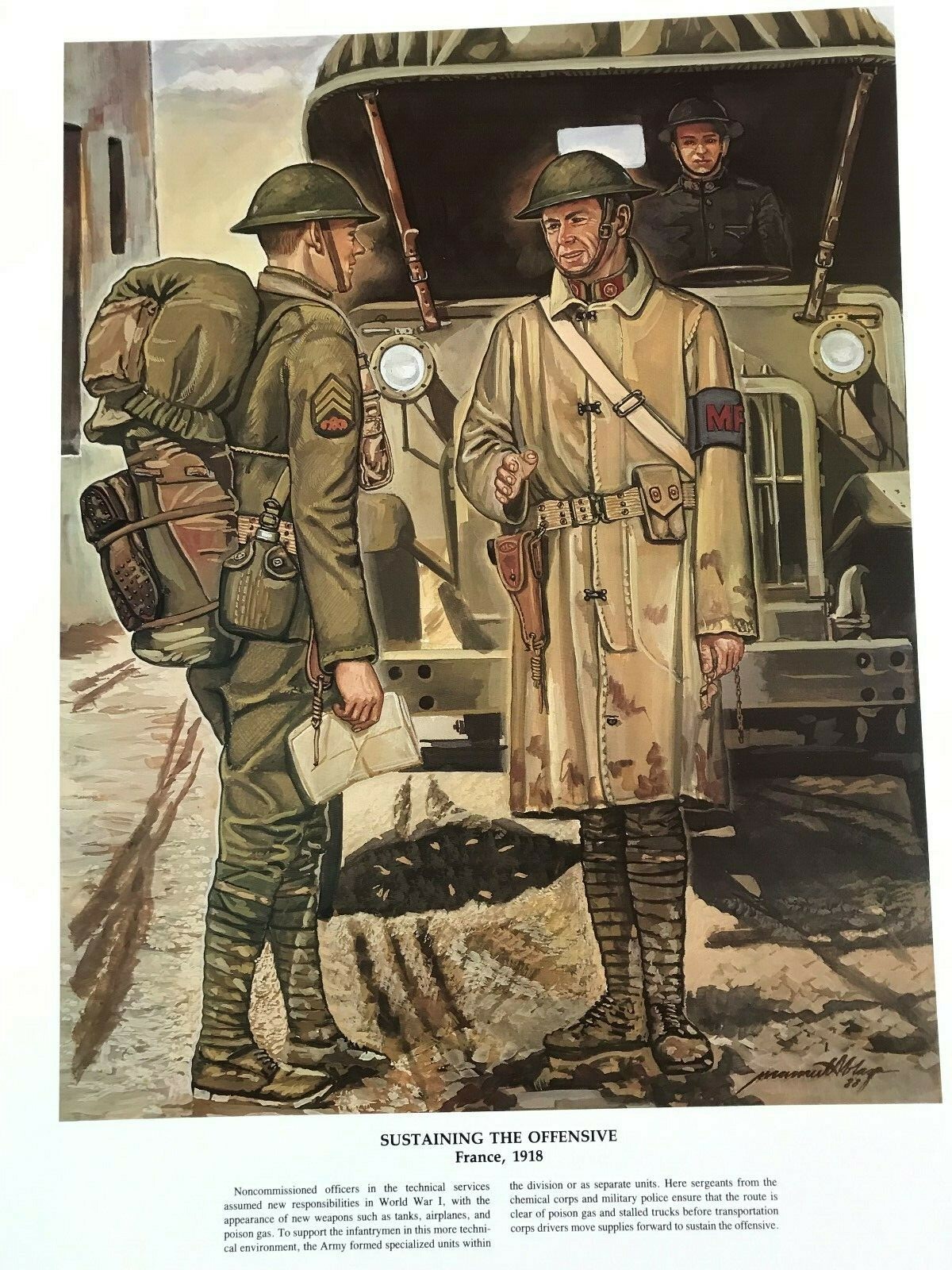 THE NCO, IMAGES OF AN ARMY IN ACTION, PRINT, THE OFFENSIVE, FRANCE, 1918