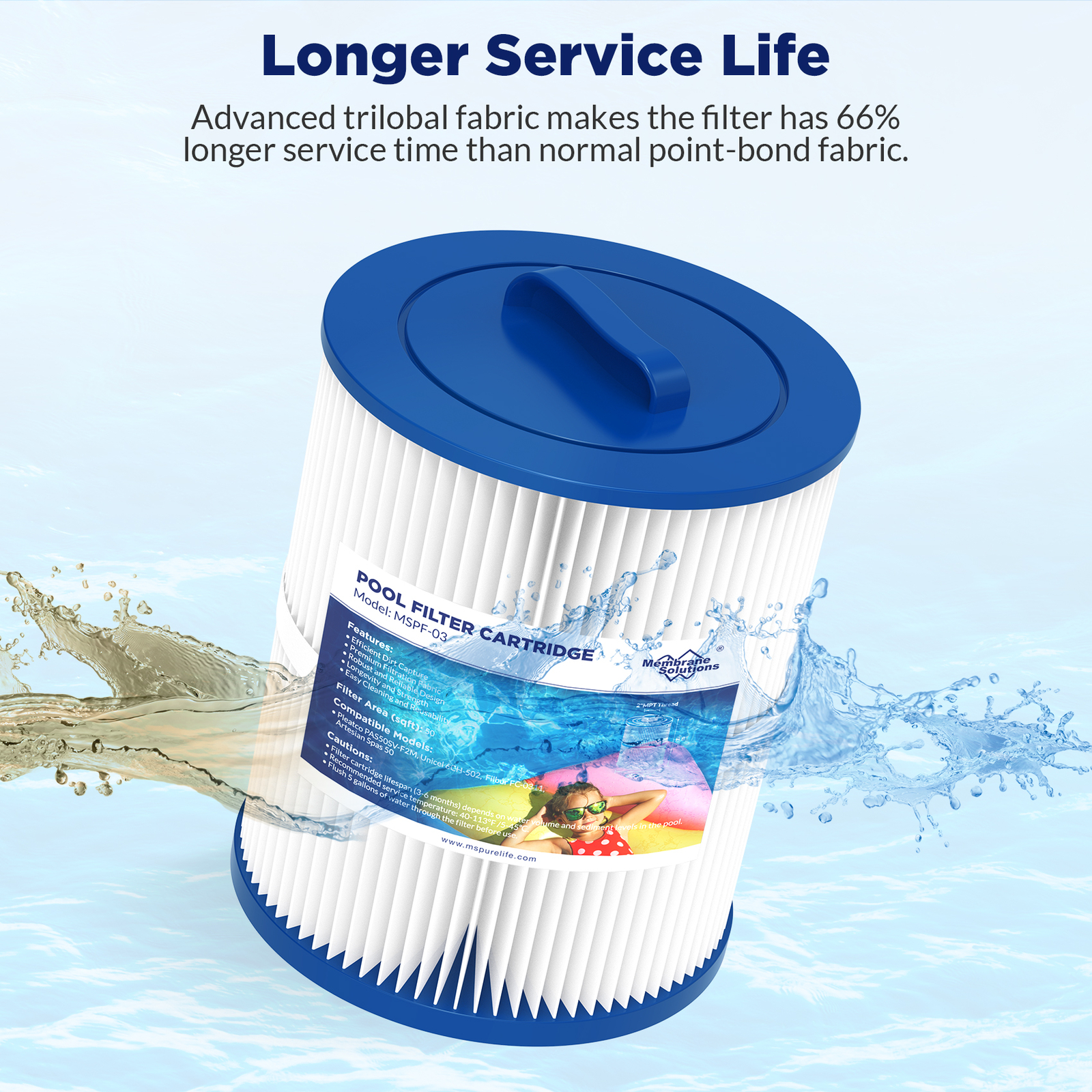 8 Pack Pool Spa Filter Cartridge Replace for Pleatco PAS50SV-F2M 6CH-502 FC-0311